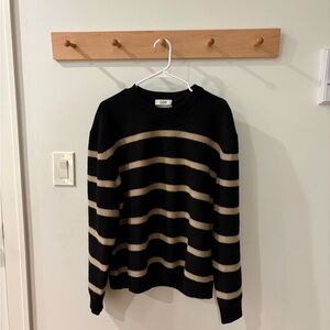 COS Black and Tan Relaxed Sweater